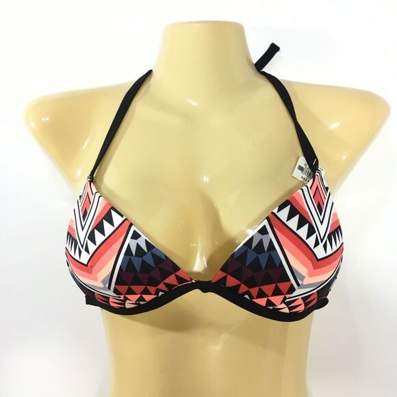 VICTORIA'S SECRET PINK TRIANGLE PUSH UP HALTER BIKINI TOP & BIKINI BOTTOM XS - Picture 4 of 8